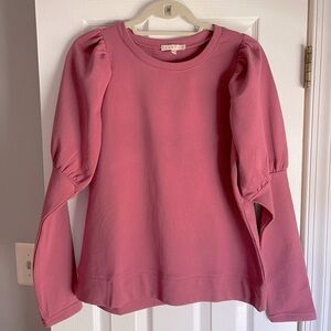 Promesa Puff Sleeve Sweatshirt Top • Soft Knit • Size M